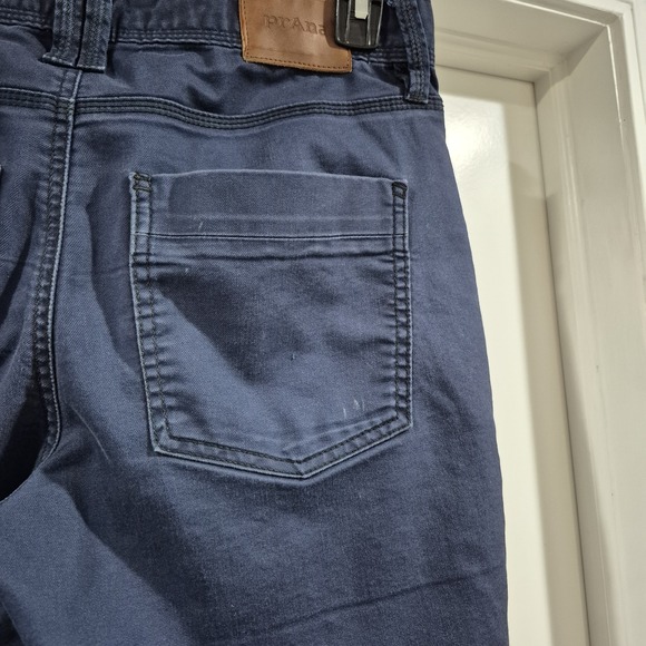 Prana Pants Mens 31x32 Blue Bridger Slim Taper Jean Organic Cotton Work *Flaws - Picture 8 of 15